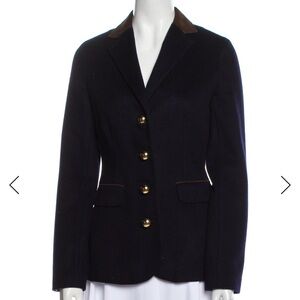 Tory Burch Navy Blazer with Gold Buttons